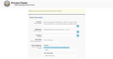 precinct finder version 1.0 10.1